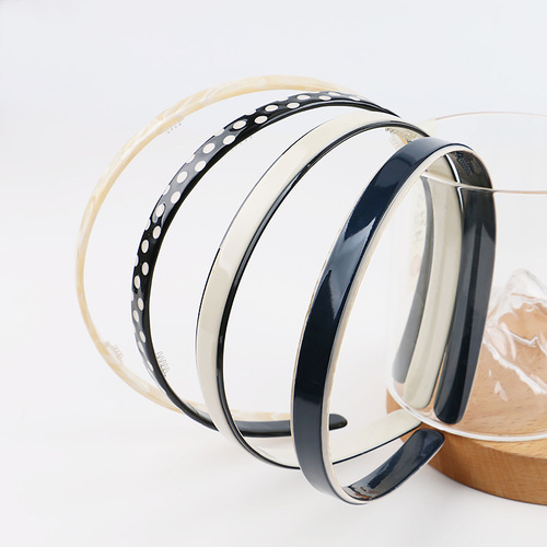 Chic Retro Tortoiseshell Acetate Hair Clip, Stylish Minimalist Daily Basic Headband for Washing Face, Non-Irritating