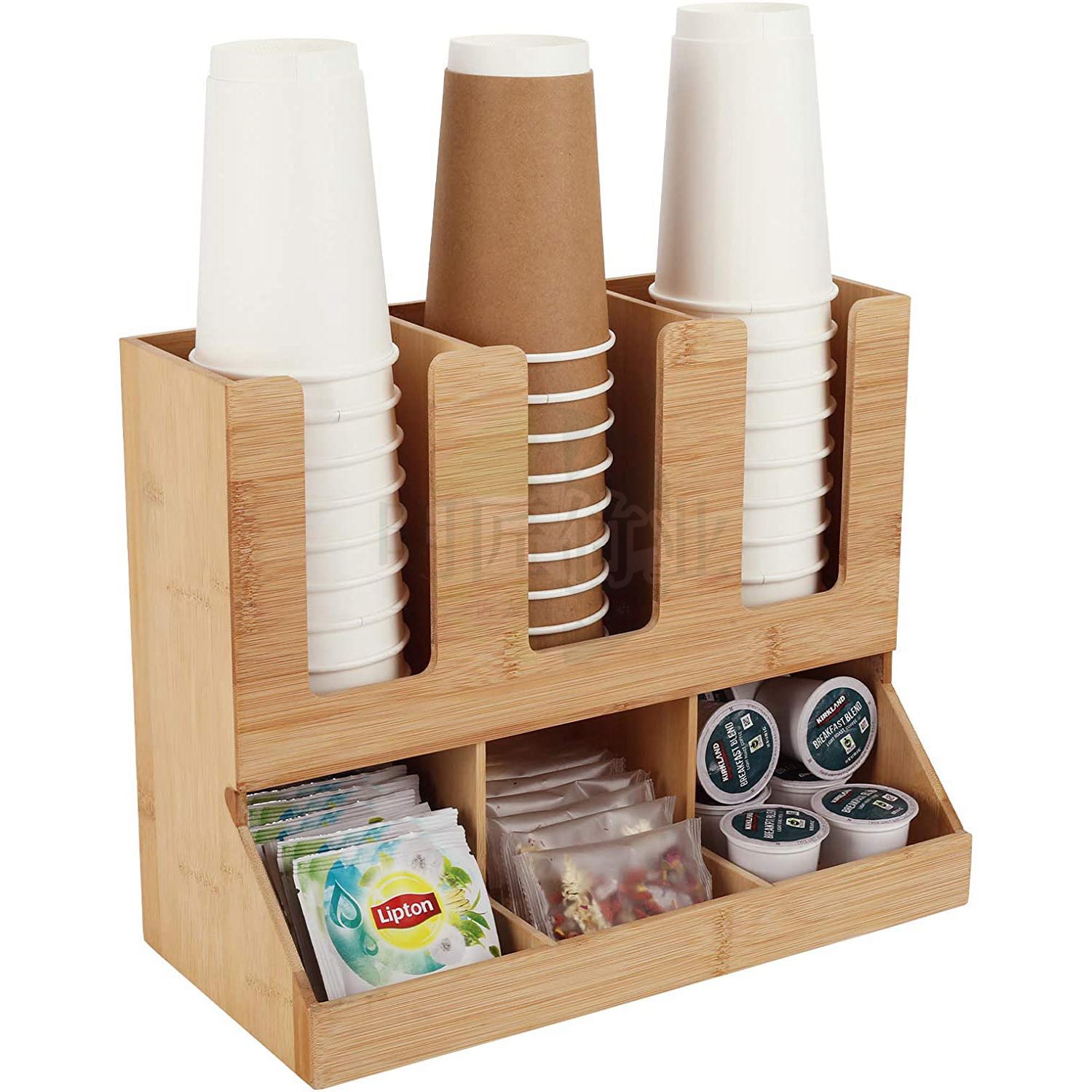 Bamboo Coffee Condiment Statio