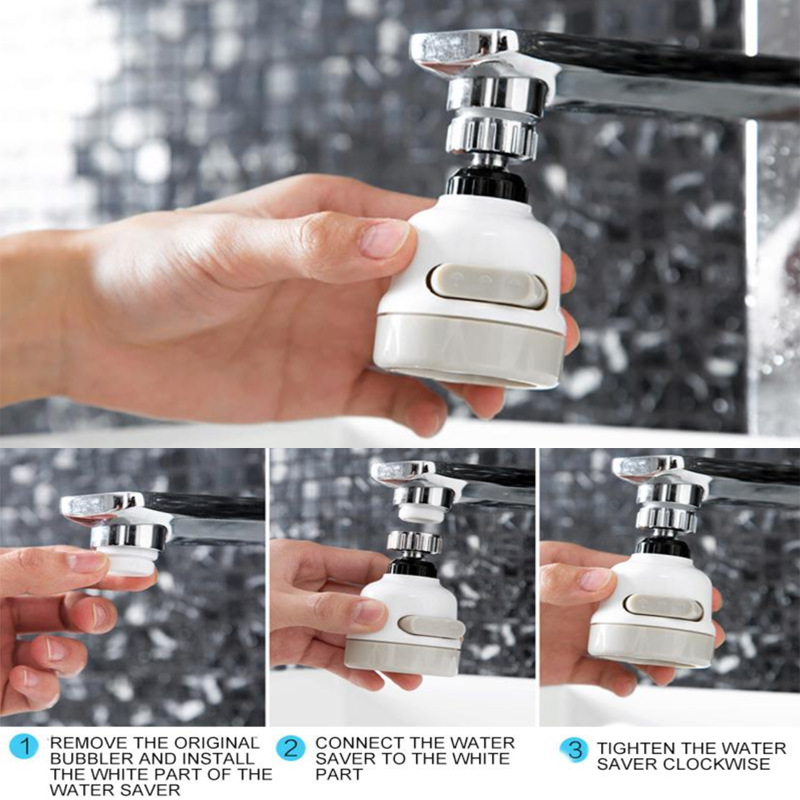 Faucet booster adjustable rotating shower kitchen water filter nozzle filter water saver
