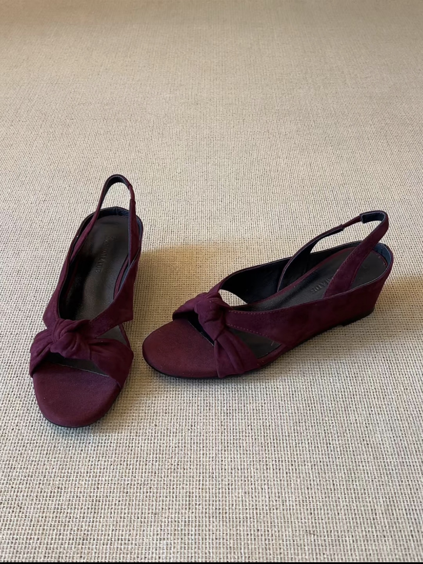 Sandal cao gót nữ hở mũi quai chéo buộc dây, gót 3.5 cm — đen chi tiết 10