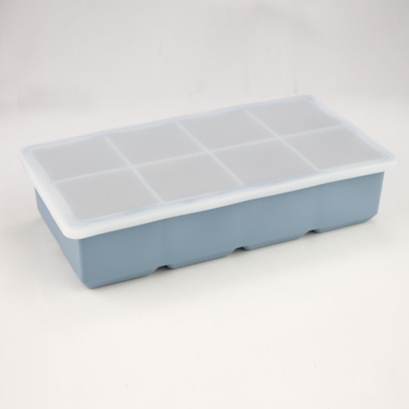 Molde de cubitos de hielo de silicona grande, fácil desmolde