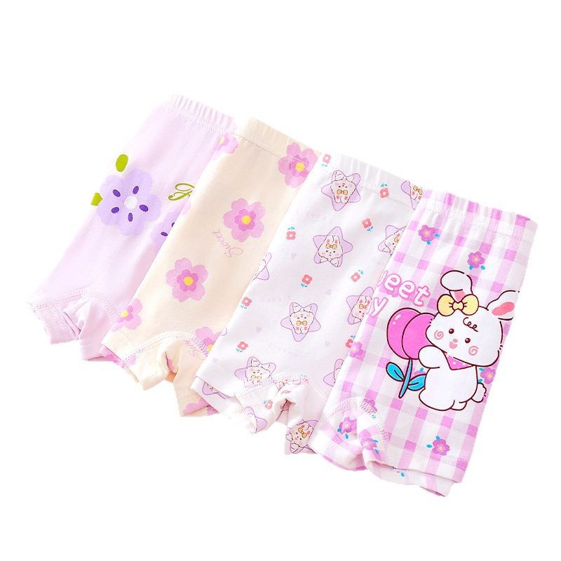 Pantalones de algodón antibacterianas de clase A, pantalones de dibujos animados de cuatro esquinas, pantalones cortos de ángulo plano, pantalones de bajo nivel antibacterianos, pantalones de bajo nivel para niños image 6