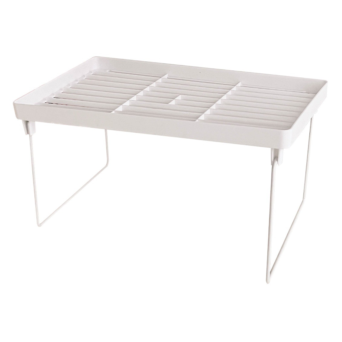 Corea del Sur ins estilo no impreso simple plegable almacenamiento estante de escritorio estudiante altura aumento rack diario papelería estante de almacenamiento de artículos diversos