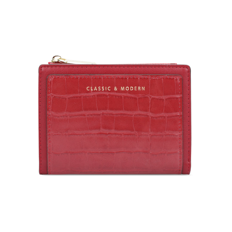 Monedero clásico Tailian con estampado de cocodrilo, cartera corta de PU, bolso cruzado plegable para mujer, Tailian