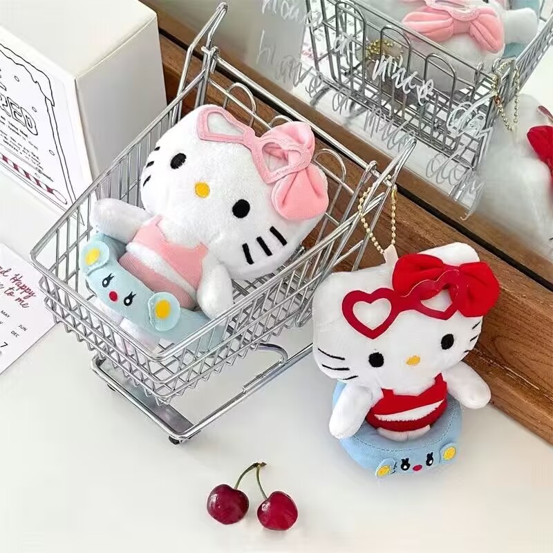 毛绒公仔挂件可爱卡通凯蒂猫钥匙扣高颜值可爱少女心书包挂饰批发|undefined
