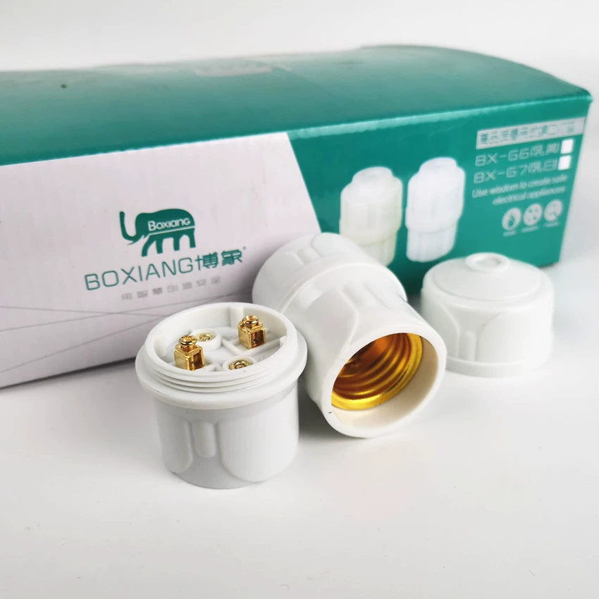 Большой клеммный держатель лампы огнестойкий держатель лампы с резьбой E27 утолщенный Электрический нефритовый порошок держатель лампы Чжуншань аксессуары для освещения лампы партия