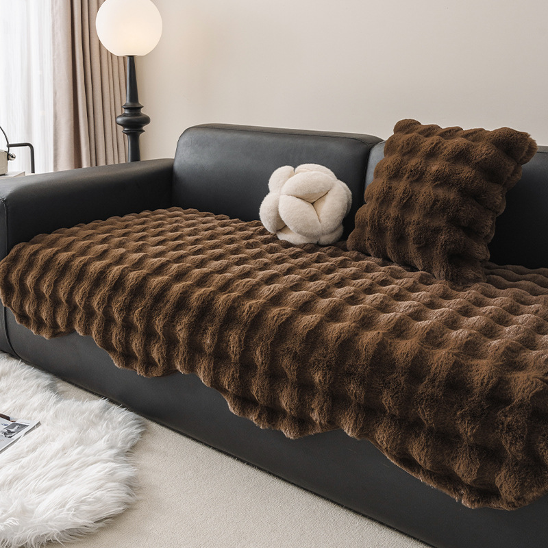 Francia de forma especial engrosada tela de seda de peluche 2024 nuevo otoño invierno de alta calidad sensación fija cojín antideslizante