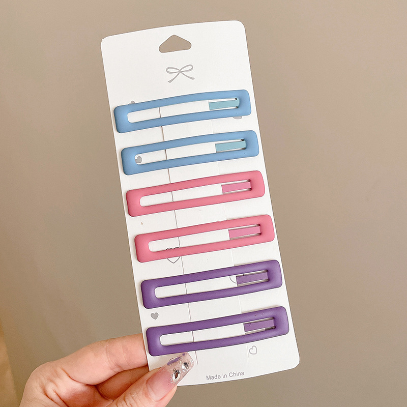 Clips de cabello esmerilado de color, clips de cabello lateral de las mujeres, toque de cabeza posterior, clip de cabello rotos, clip de cabello rojo en línea 2025, nuevo