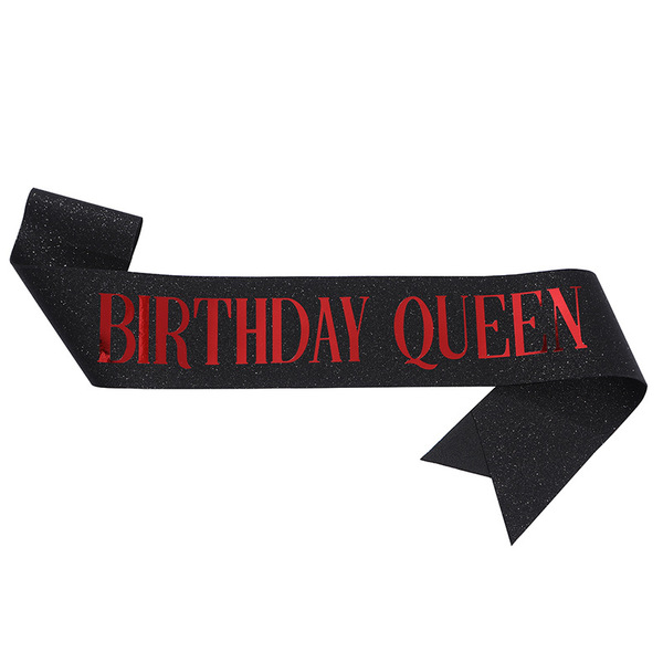 Cross-border birthday party glitter shoulder strap etiquette belt…
