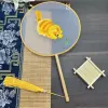 Golden double sided embroidery, kitten, cat