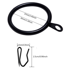 厂家 金属窗帘环窗帘吊圈 塑料窗帘钩窗帘配件挂钩