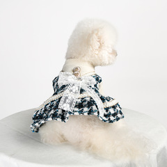 現物クロスボーダー爆金ペット子犬猫服源工場秋冬新作ブルース貴族ドレススカート