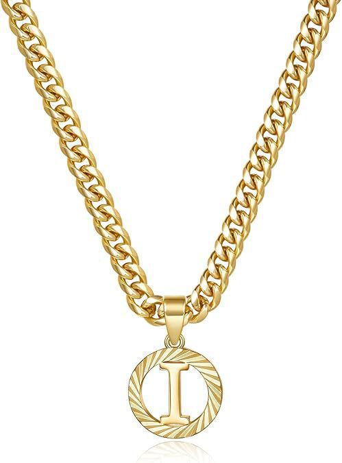 Meilleure vente transfrontalière : Chaîne simple en or ajourée à 26 lettres, style européen et américain, pour femme._voghion.com