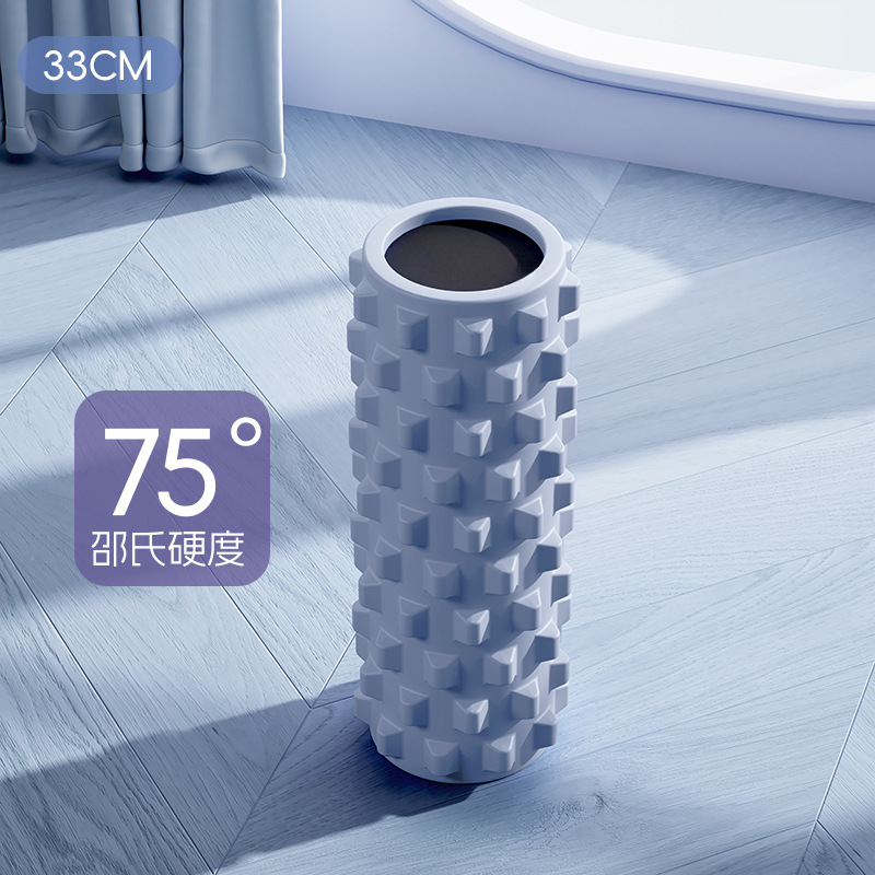 Actualización de 60 cm sólidos dientes de lobo espuma eje muscular de acondicionamiento físico relajación de la fascia pierna delgada columna de yoga accesorios de yoga