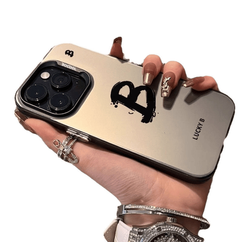 ラッキーアルファベットはアップル15携帯ケースiPhone14promax/13/12/11高級xs/xrのアイデアを適用する|undefined