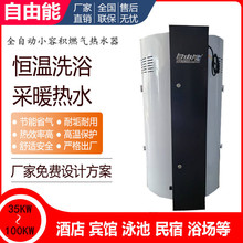浴池浴室宾馆酒店商用中央燃气热水器 全自动天然气采暖供暖锅炉