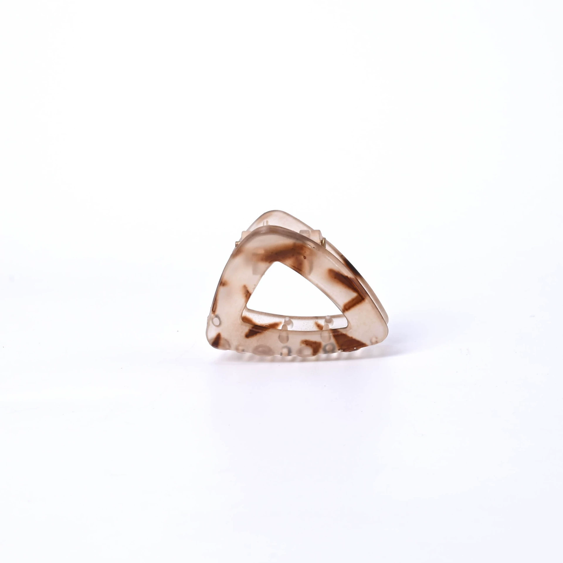 Triangle, universal matte crab pin, hair accessory, translucent shading