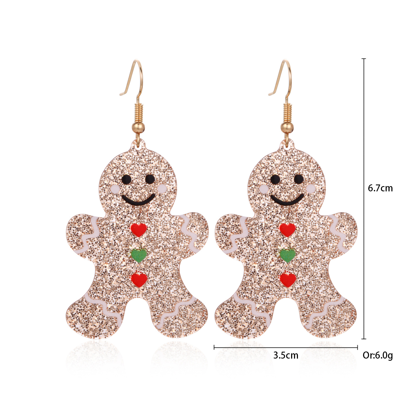 15. Love Gingerbread Man Earrings