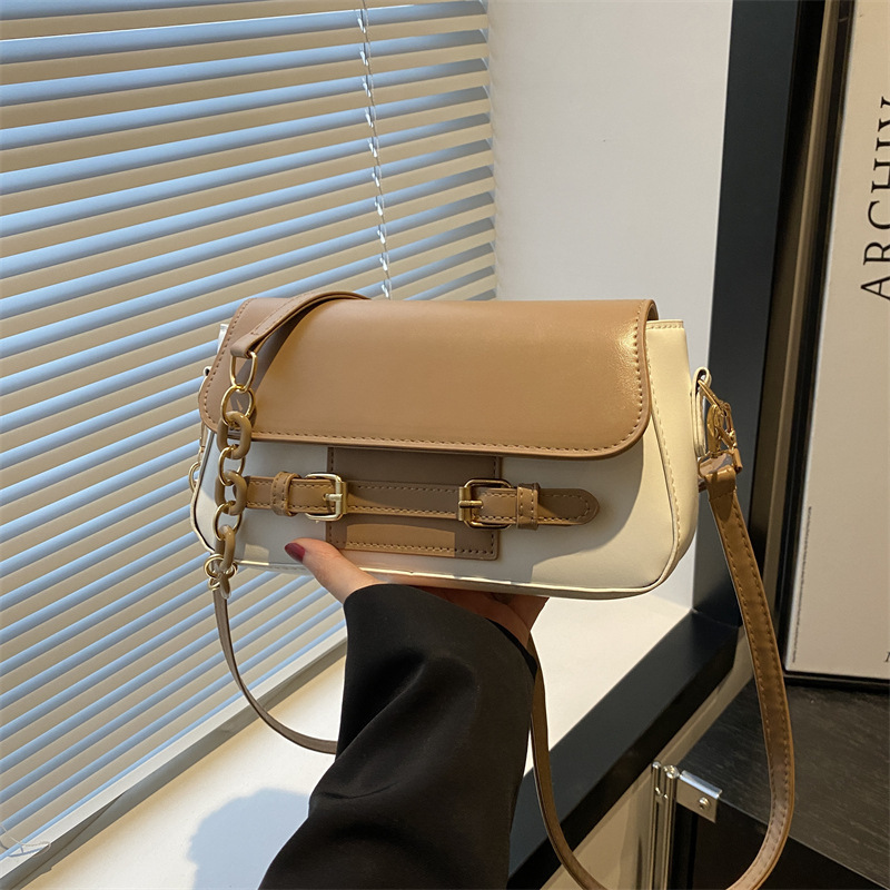 トレンディなニッチな西洋スタイルのデザイン、ハイエンドで多用途な女性用チェーンショルダー脇の下バッグ、女性用夏のクロスボディバッグ|undefined