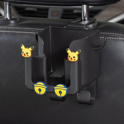 Car-mounted hook, multifunctional storage box — Car cup holder/beverage holder - 4-in-1-cup-holder-hook-pikachu-1-piece