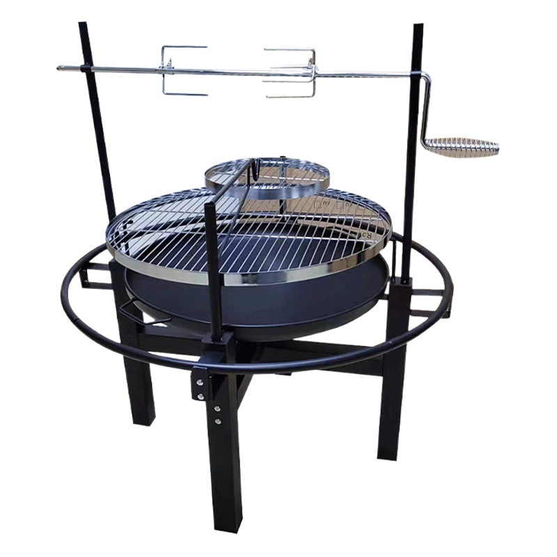 La calidad del fabricante de la fuente es segura, parrilla multifuncional de 24 pulgadas, barra de barbacoa, red de aislamiento, parrilla redonda