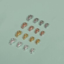 S925纯银龙虾扣弹簧扣diy经典手链项链连接扣饰品扣配件搭配材料