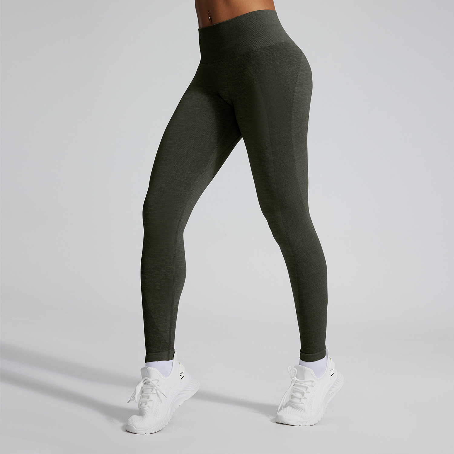 Traje de yoga ajustado de cintura alta con cara sonriente sin costuras transfronterizo, pantalones de yoga de entrenamiento de cadera de melocotón, pantalones deportivos de fitness para correr
