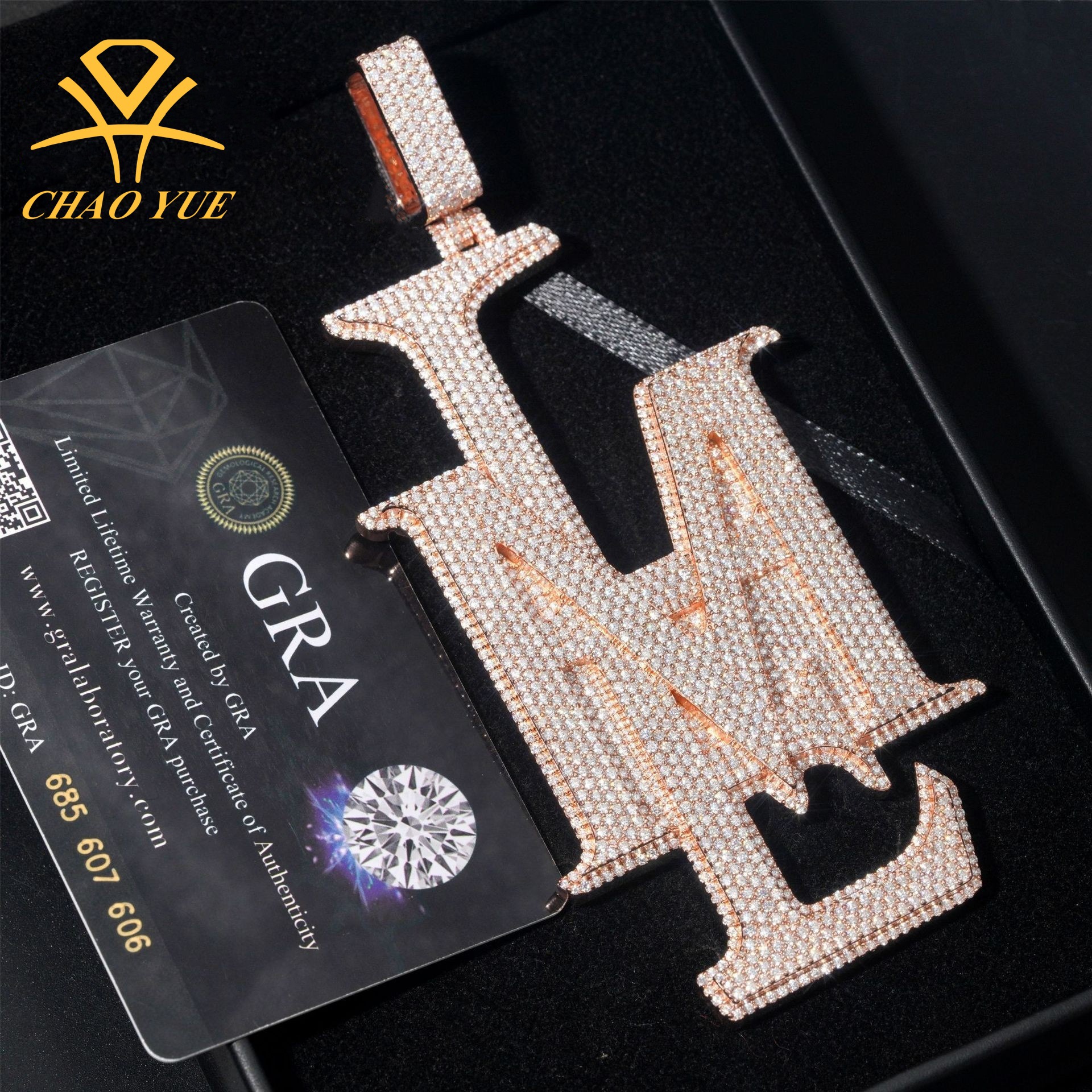 genuine copper trend pendant with zircon