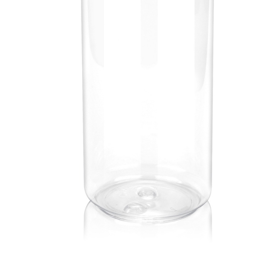 PET cound plastic can with a caliber of 55 mm asealled