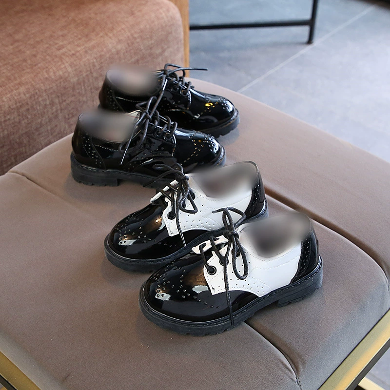 Children's fashionable shoes for leather shoes for boys