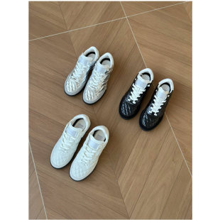 Non-currency!Xiaoxiangfeng baseball shoes new diamond pattern sheepskin casual shoes flat comfortable moral training shoes sports shoes