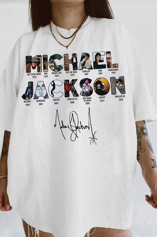 Michael Jackson - Mj Pattern 2026 Fashion Men's T-Shirt Unisex O-Neck Pure Cotton