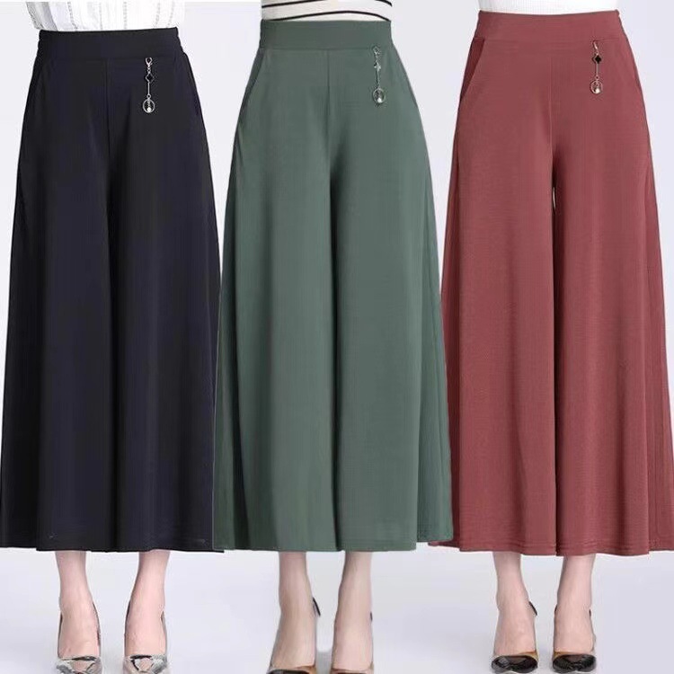 summer Culotte factory Thin section Paige fashion Wide leg pants Easy Casual pants ventilation Show thin Type version
