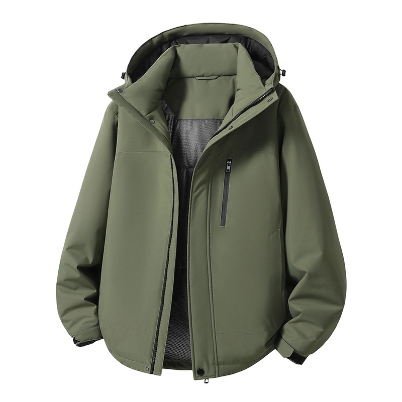 Waterproof Padded Jacket For Couples, Thermal Cotton Coat_voghion.com
