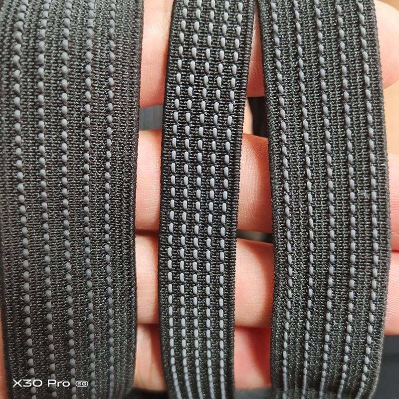 スポット 2.0 黒両面ラテックス滑り止め弾性バンド弾性ウェビング滑り止めバンドクッションバッグ衣類アクセサリー|undefined