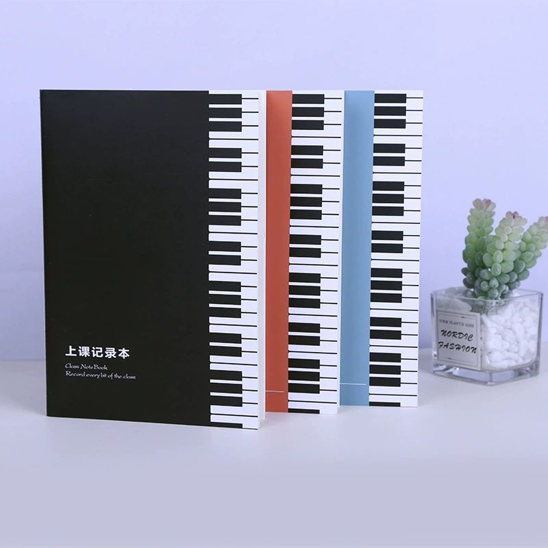 Тетрадь для записи музыкального класса, студенческий фортепианный инструмент, урок обучения в классе, учебное пособие по практике игры на фортепиано
