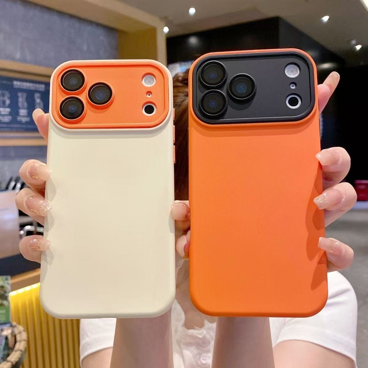 17 iPhone 16 Pro Max bilan mos keladi: Apple 17 Pro telefonlari uchun ikki rangli, teriga o'xshash teksturali g'ilof va 17 Pro Max himoya qopqog'i