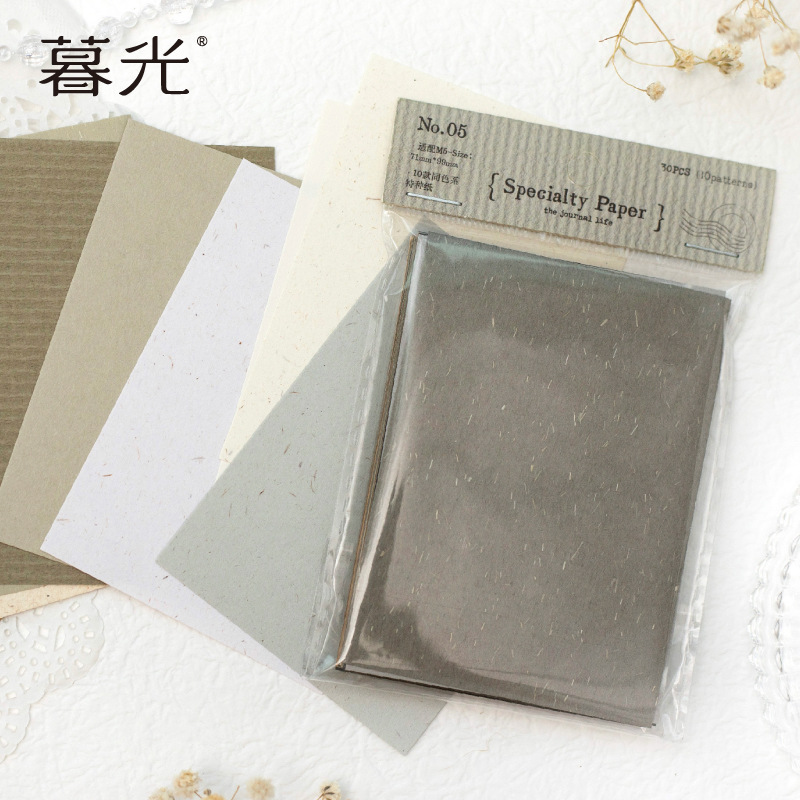 트와일라잇 혼합다중소재 특수지 핸드북 라이프시리즈 베이직칼라 콜라주베이스 30매 6개 옵션