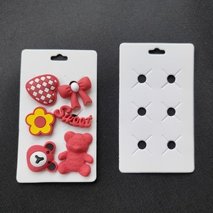 6 hole hole hole shoe buckle cardboard diy shoes children adult buckle material shoe flower decorative paper card packaging card