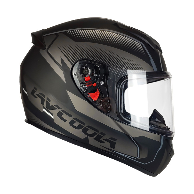 Casco de motocicleta Casco de motocicleta Casco completo para hombres y mujeres Four Seasons Fábrica general Comercio exterior Casco de seguridad DOT Estándar nacional Clase A Certificación 3C