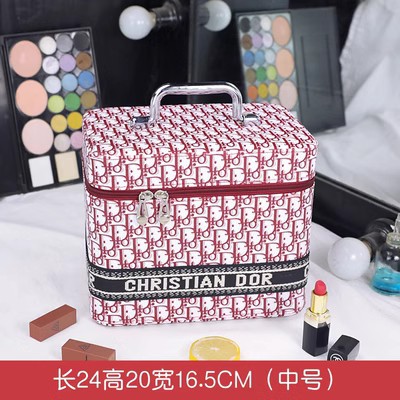 Bolsa de cosméticos de alta apariencia gran marca 2024 nuevo de alta calidad ins portátil de gran capacidad caja de almacenamiento de productos portátil