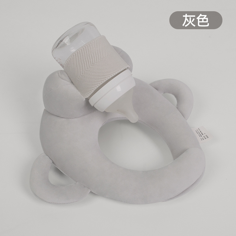 Crystal velvet handheld model-light gray milk pad