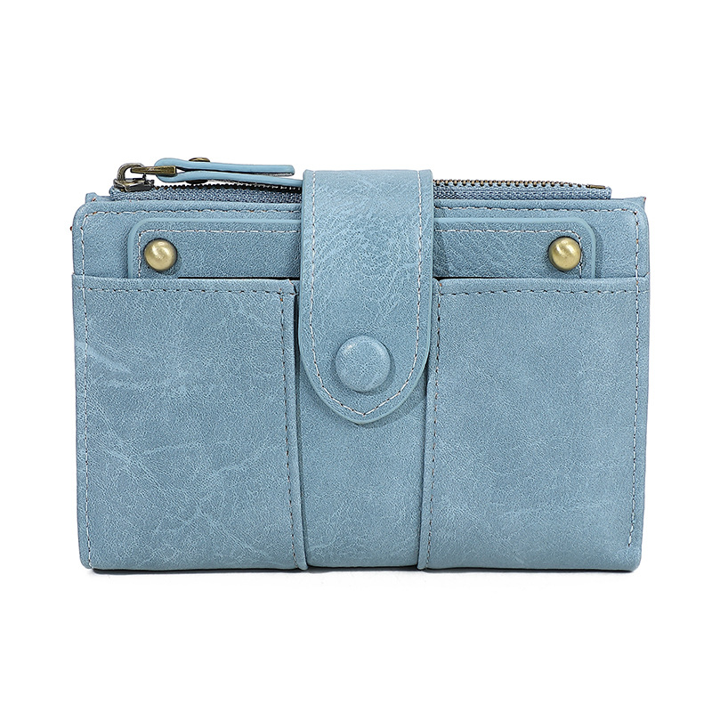 Nuevo RFID antimagnético bolso anti-robo cepillo medio y largo retro bolso de mano de piel de cera de aceite pu multifuncional bolso de mujer