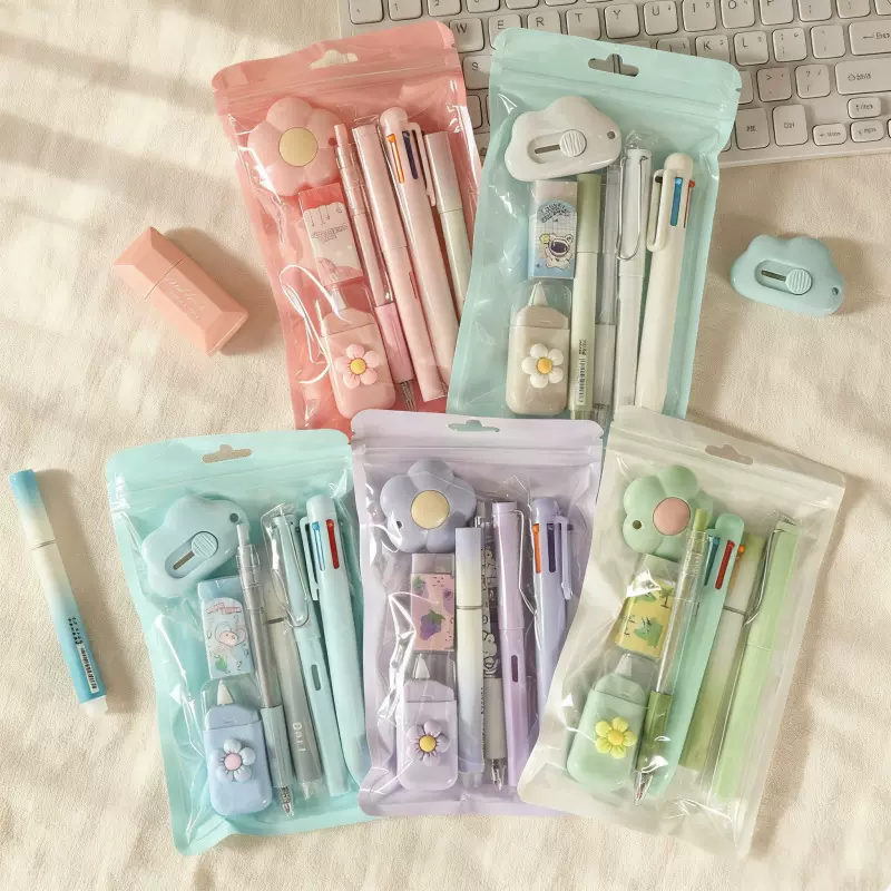 跨境文具套装7件套礼包高颜值学生开学毕业礼物学习文具伴手礼品