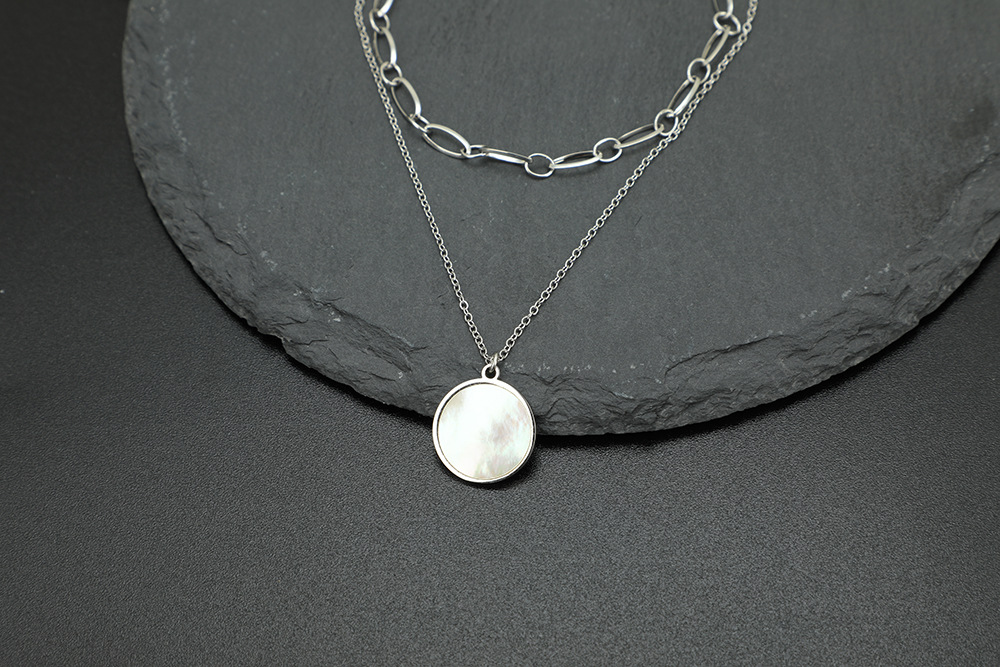 Géométrique Style Simple Acier Inoxydable Acier Au Titane Pendentif De Gros display picture 3