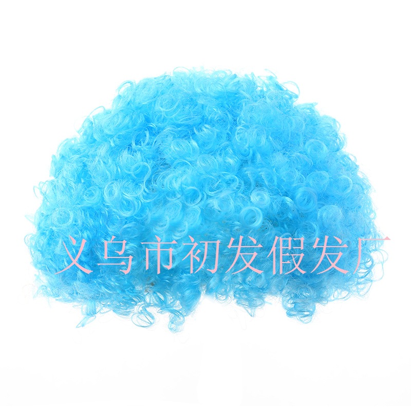 Peluca Afro para Fiesta de Fibra Sintética Rizado Corto para Disfraces y Cosplay