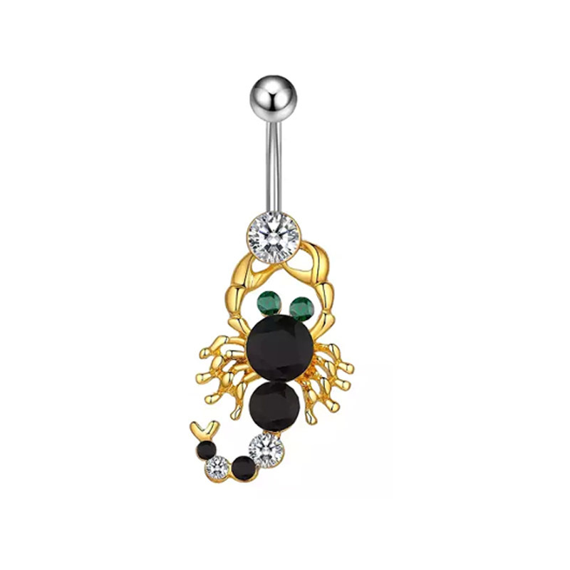 Piercing de umbigo estilo europeu e americano para mulher_voghion.com