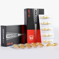 Трансграничная Горячая Татуировка INKONE, интегрированная иглоукалывание, зеленая интегрированная игла, 20 шт., Моторная тату-машина, интегрированная короткая