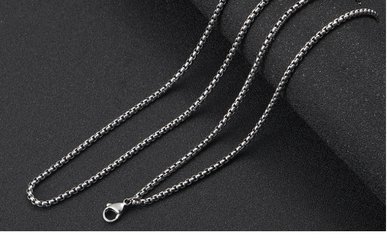 Hip-hop Geometric Titanium Steel Plating Men's Necklace display picture 3