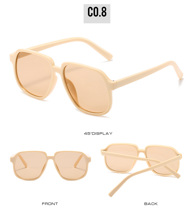 Women'S Gender Casual Square UV400 Protection Resin Square Full Frame Women's Sunglasses